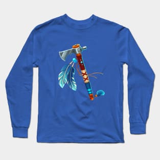 Blue tomahawk Long Sleeve T-Shirt